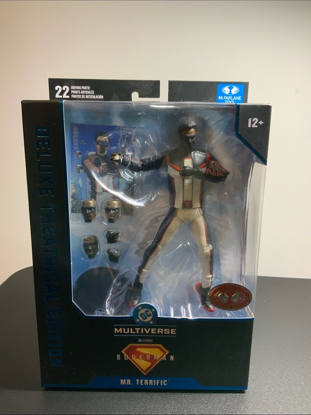 Mr. Terrific Action Figure - White, Black & Red - McFarlane Toys